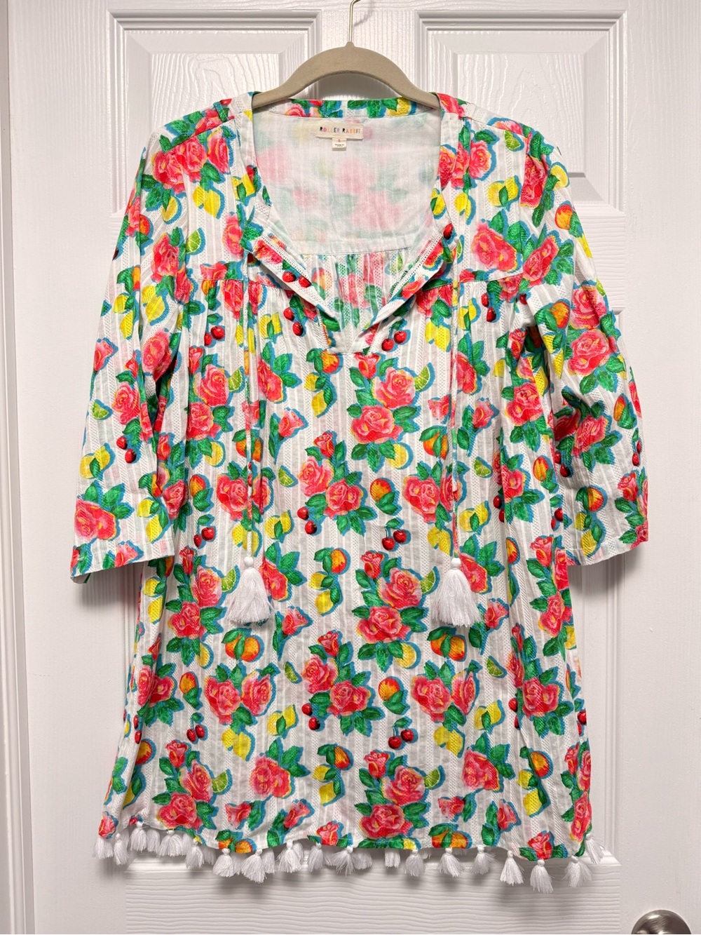 ROLLER RABBIT Ponderosa Nattie Tunic Mini Dress Cover Up Small - Picture 2 of 5